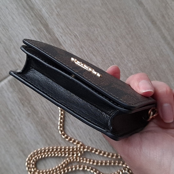 NWT Coach Signature Mini Wallet On Chain - Picture 4 of 16